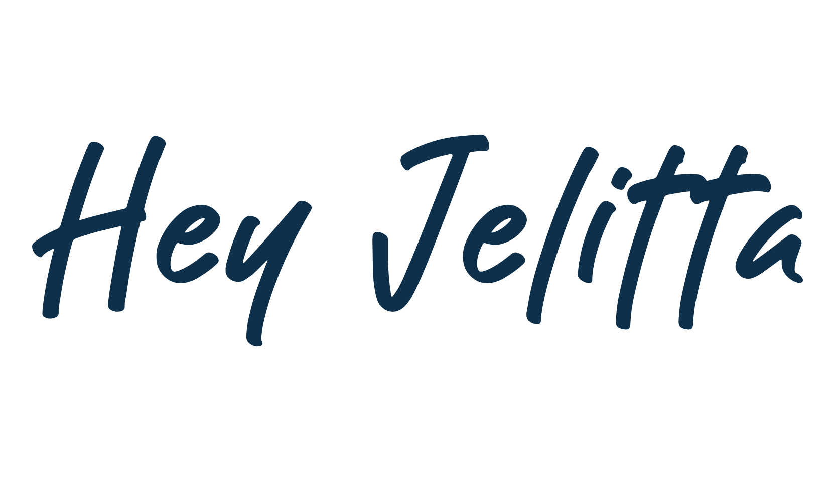 Hey Jelitta, handwriting font preview