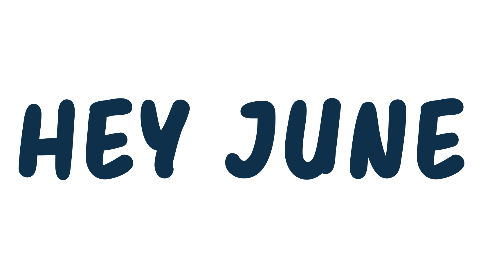 Hey June, cartoon font preview