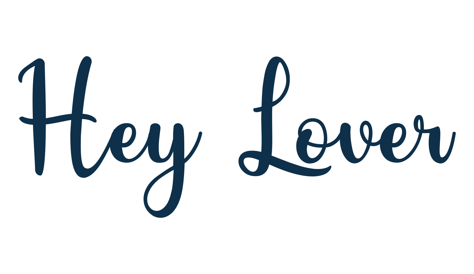 Hey Lover, script calligraphy fancy decorative font preview