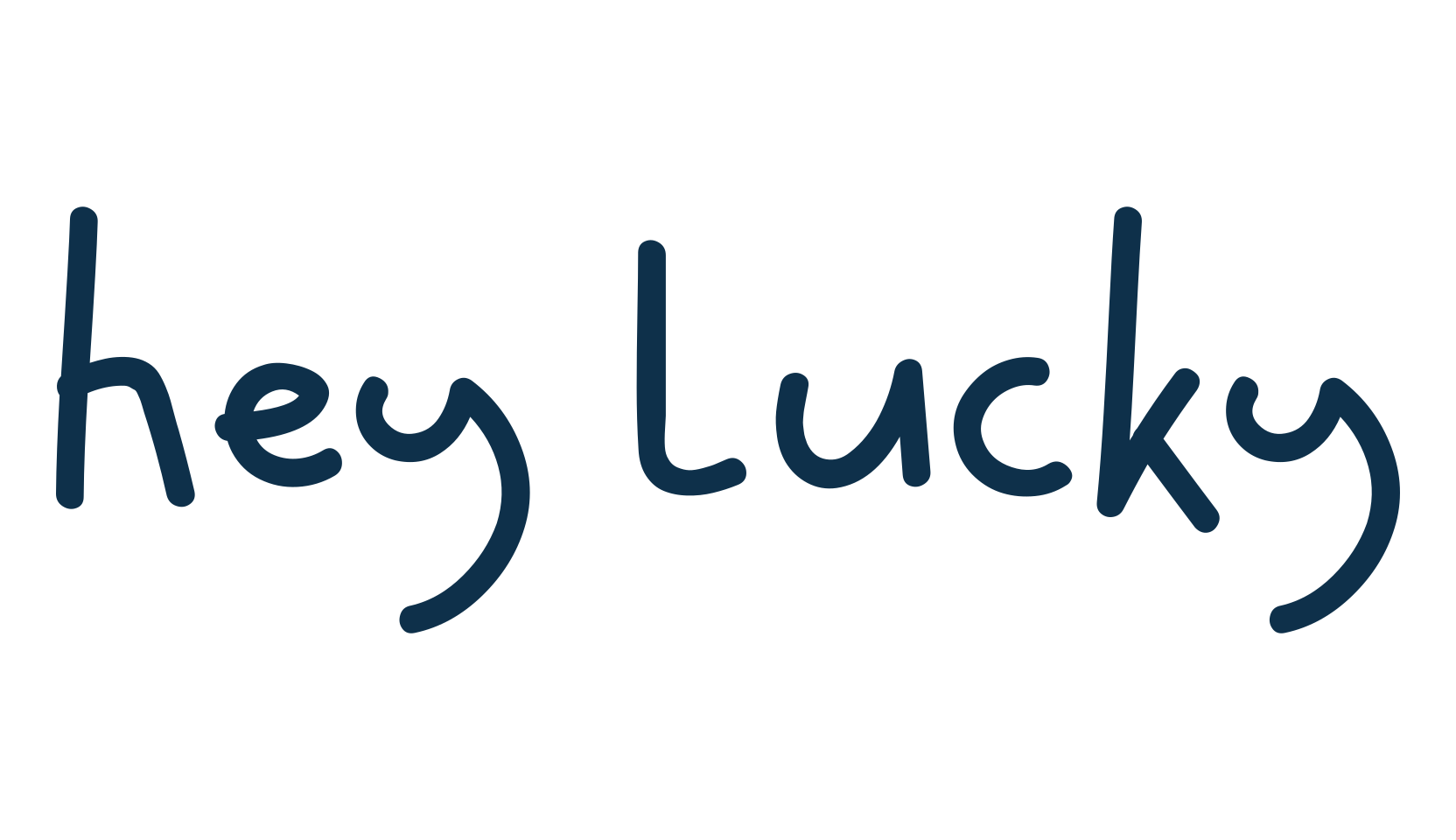 Hey Lucky, script handwritten fancy decorative calligraphy font preview