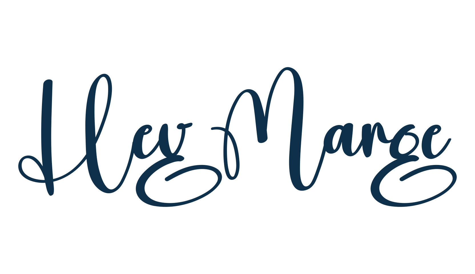 Hey Marge, fancy decorative font preview
