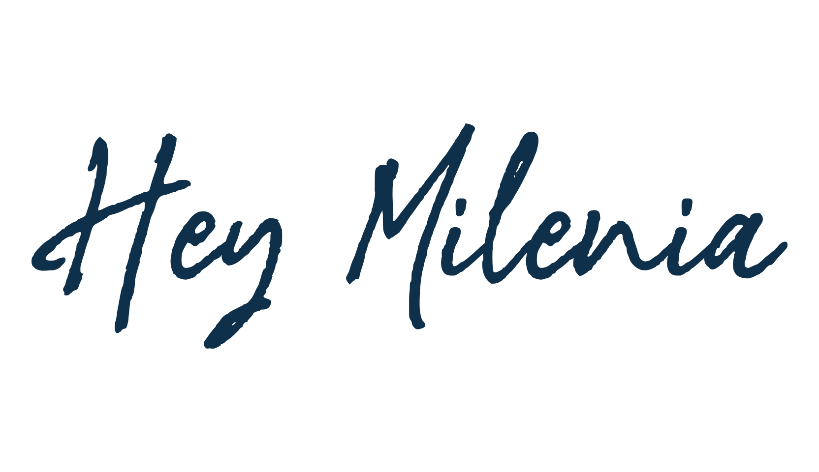 Hey Milenia, script handwritten fancy decorative calligraphy font preview