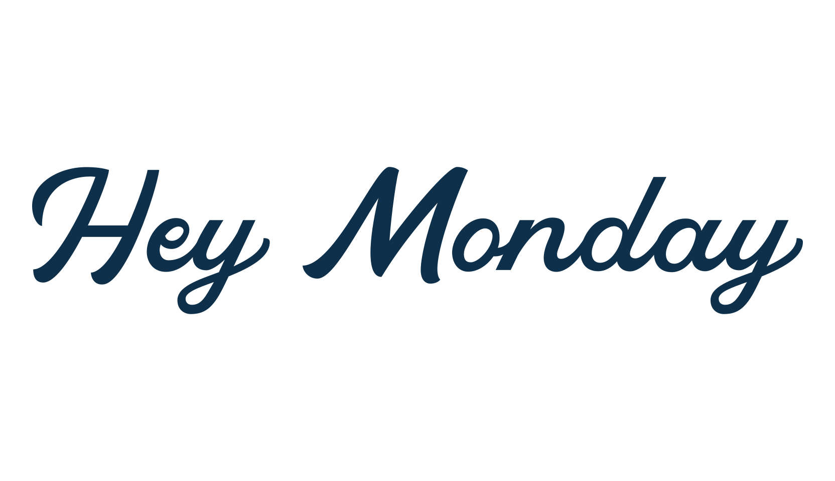 Hey Monday, old school font preview