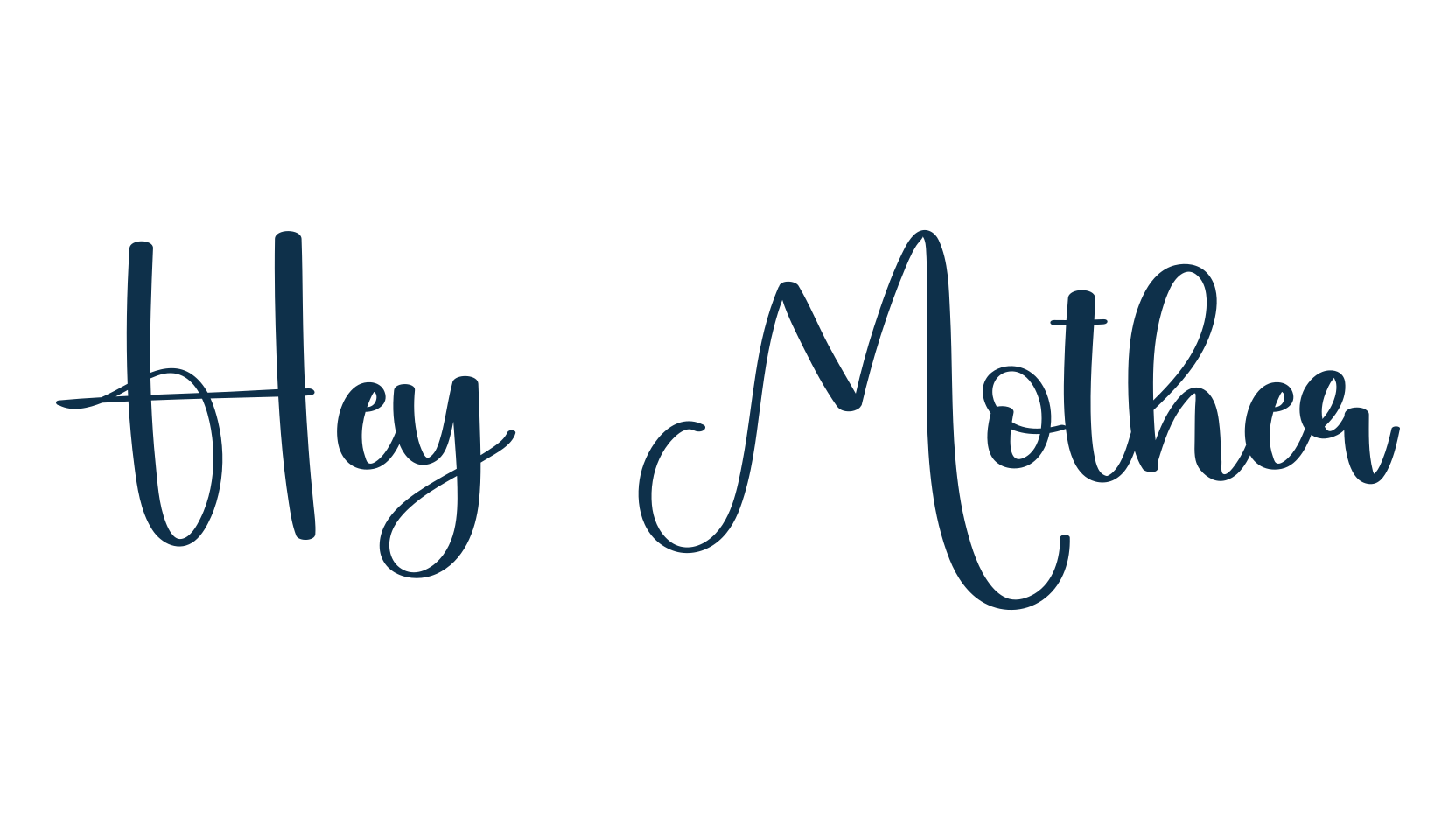 Hey Mother, script calligraphy fancy decorative font preview