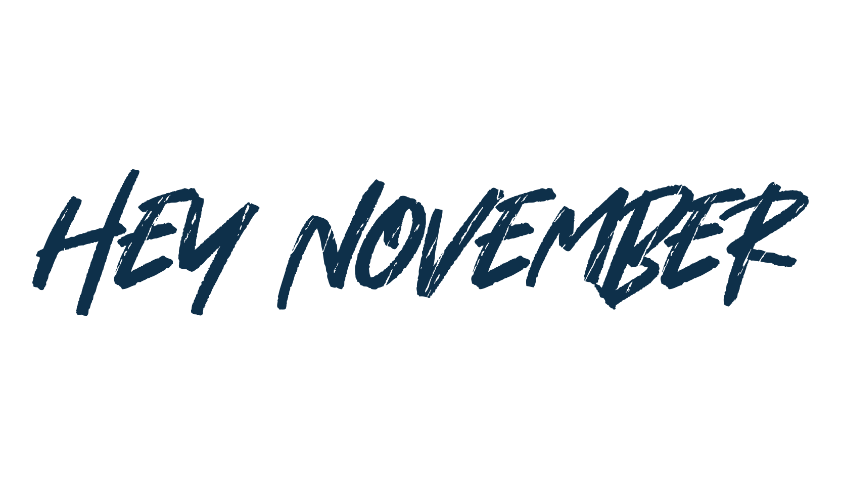Hey November, script brush fancy decorative calligraphy font preview