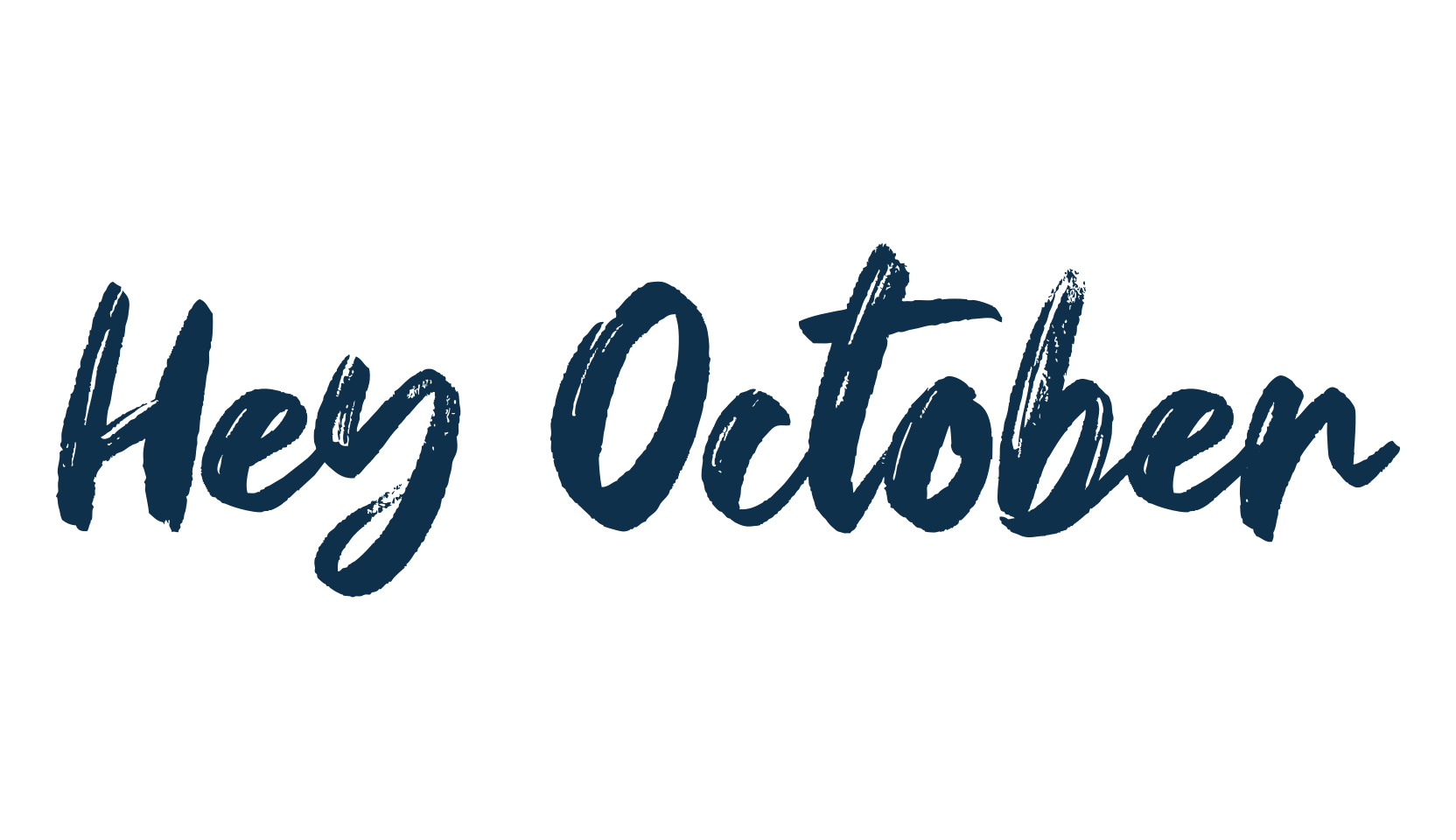 Hey October, brush font preview