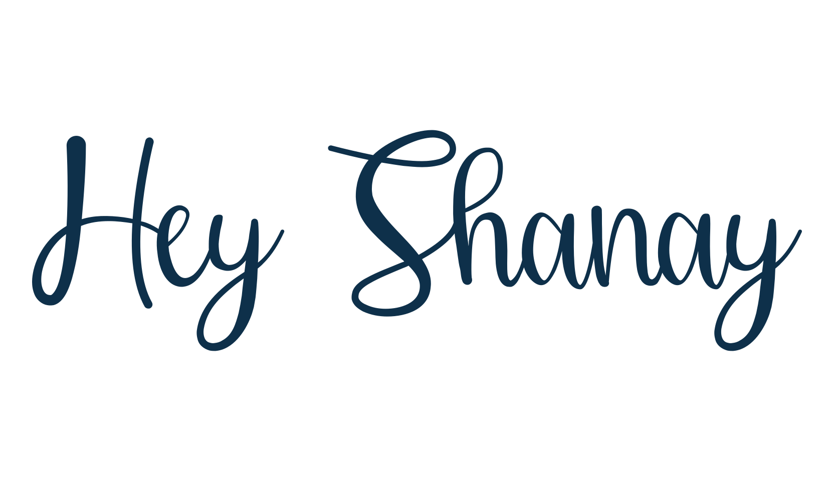 Hey Shanay, handwriting font preview