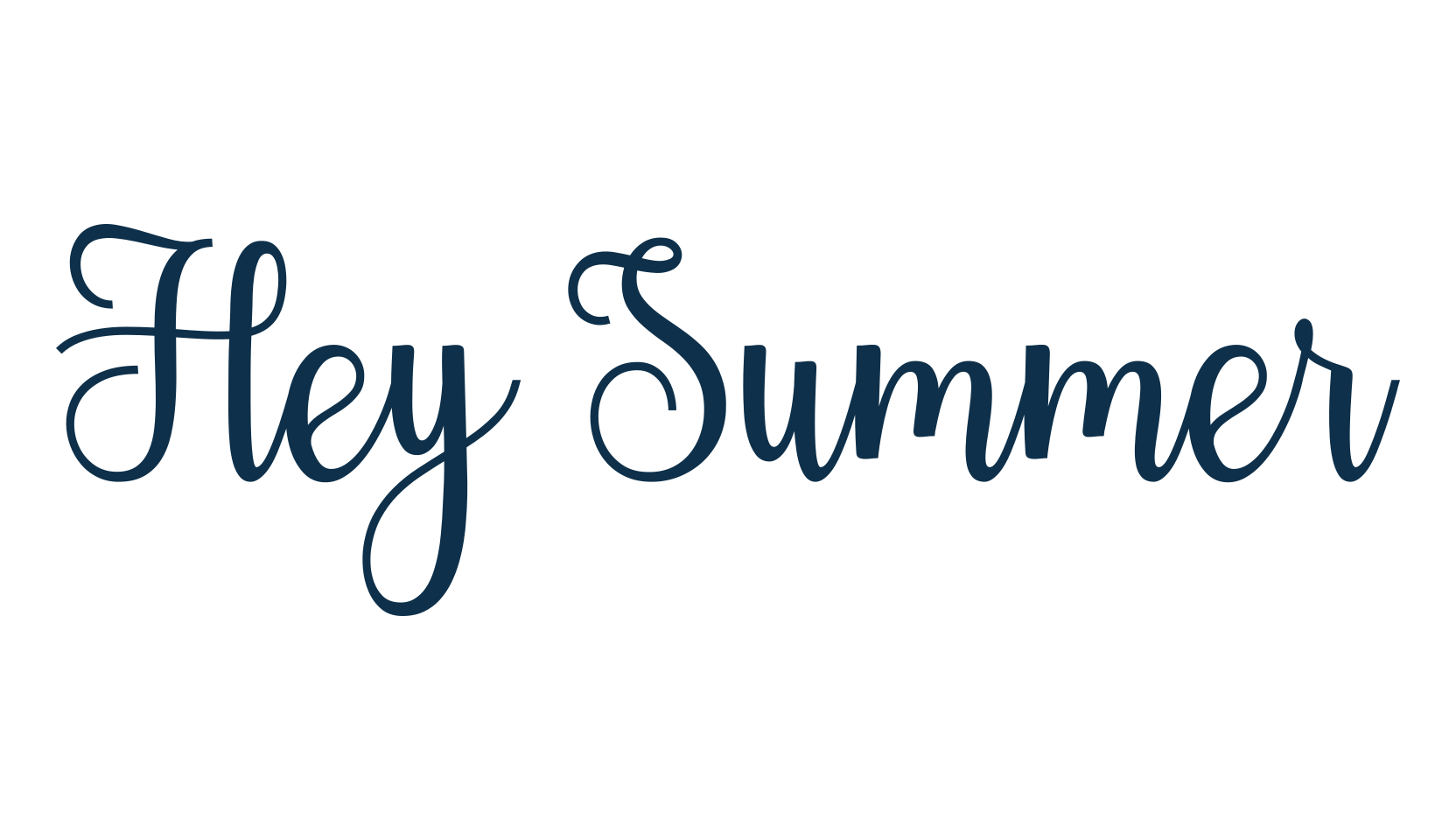Hey Summer, script calligraphy fancy decorative font preview