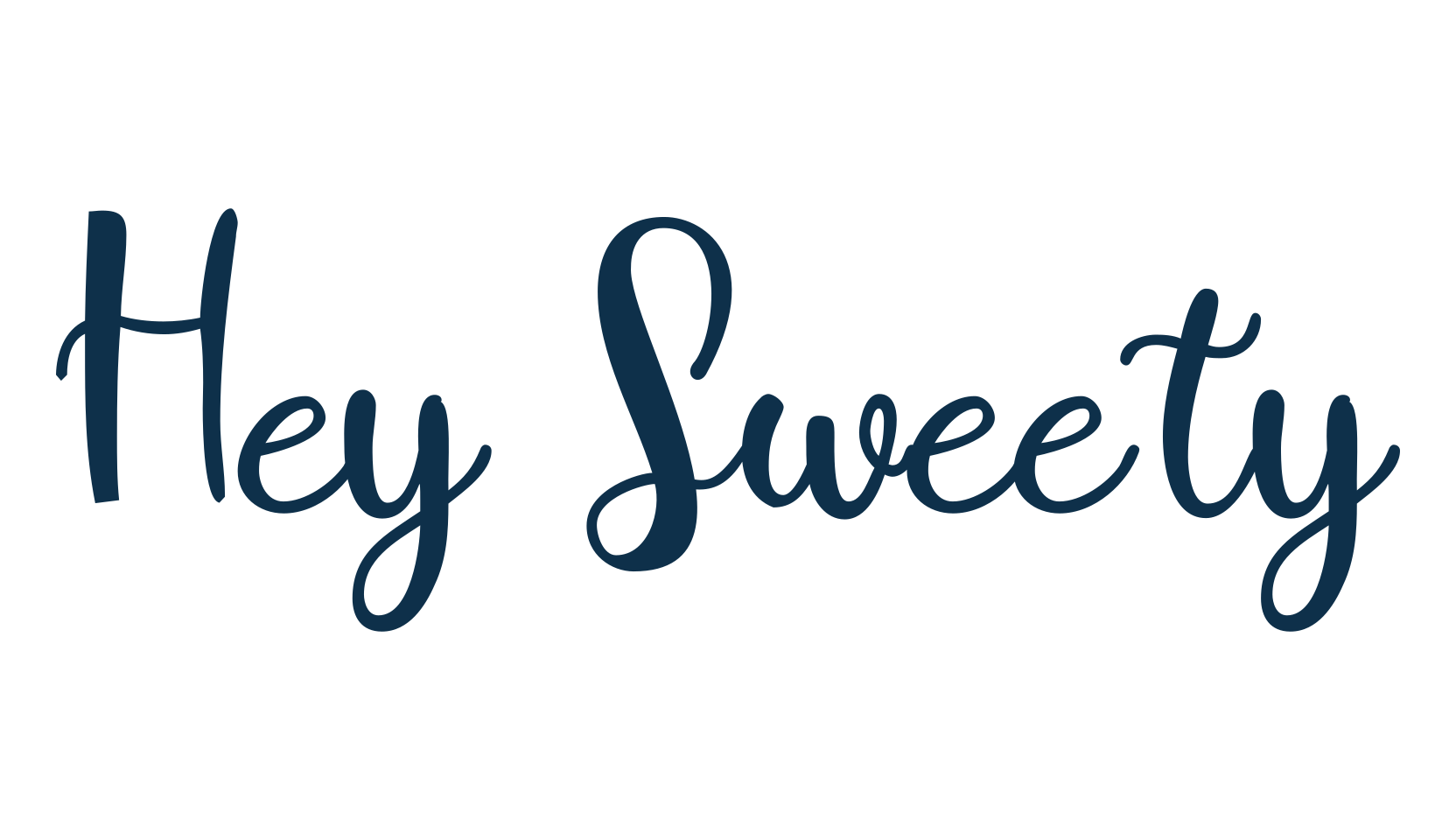 Hey Sweety, script handwritten fancy decorative calligraphy font preview