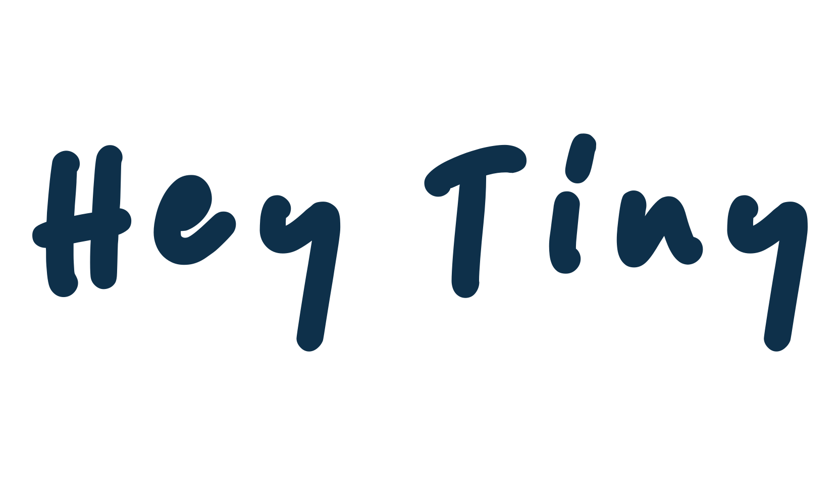 Hey Tiny, script handwritten fancy decorative calligraphy font preview