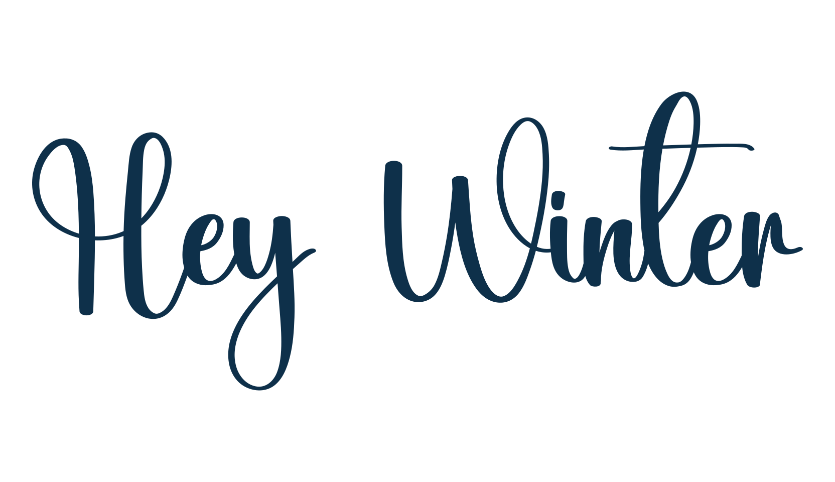 Hey Winter, fancy decorative font preview