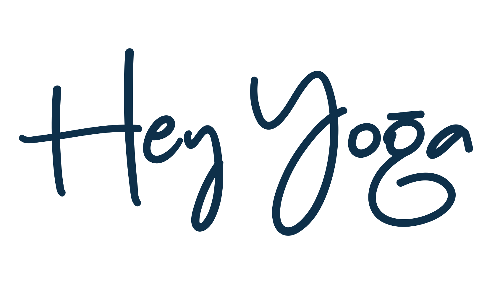 Hey Yoga, handwriting font preview