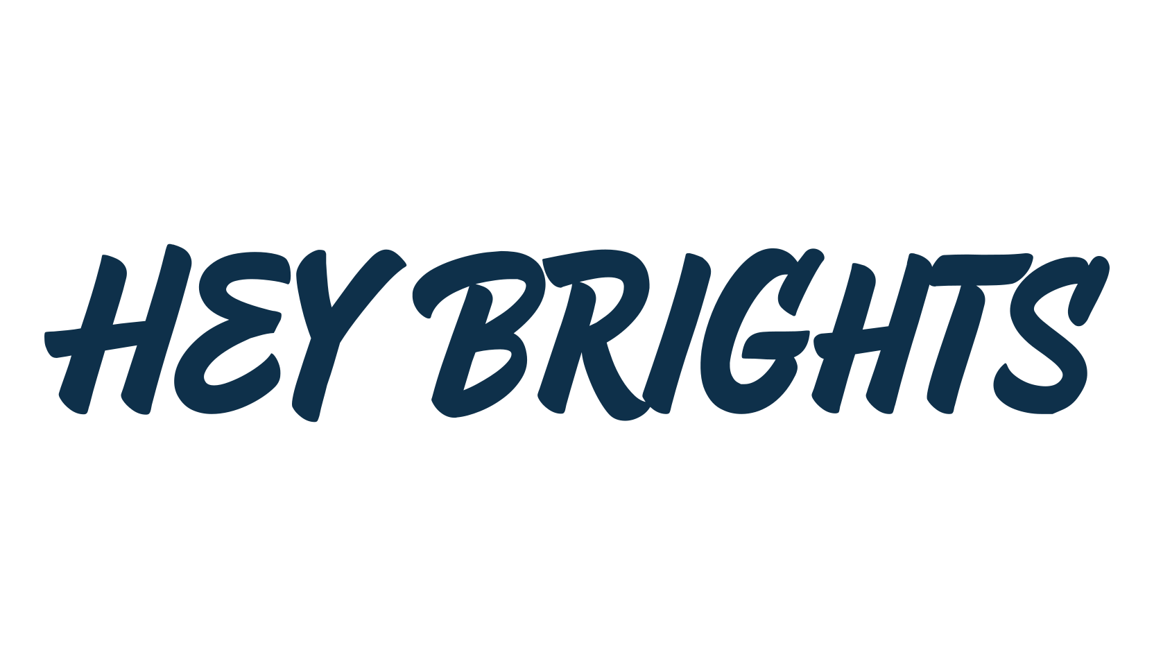 Hey Brights, brush font preview