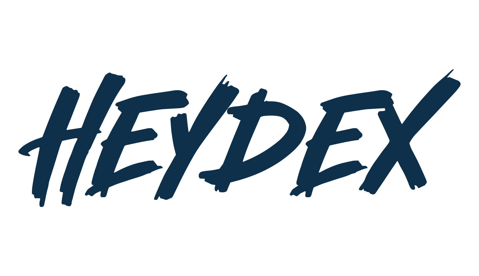 Heydex, script brush fancy decorative calligraphy font preview