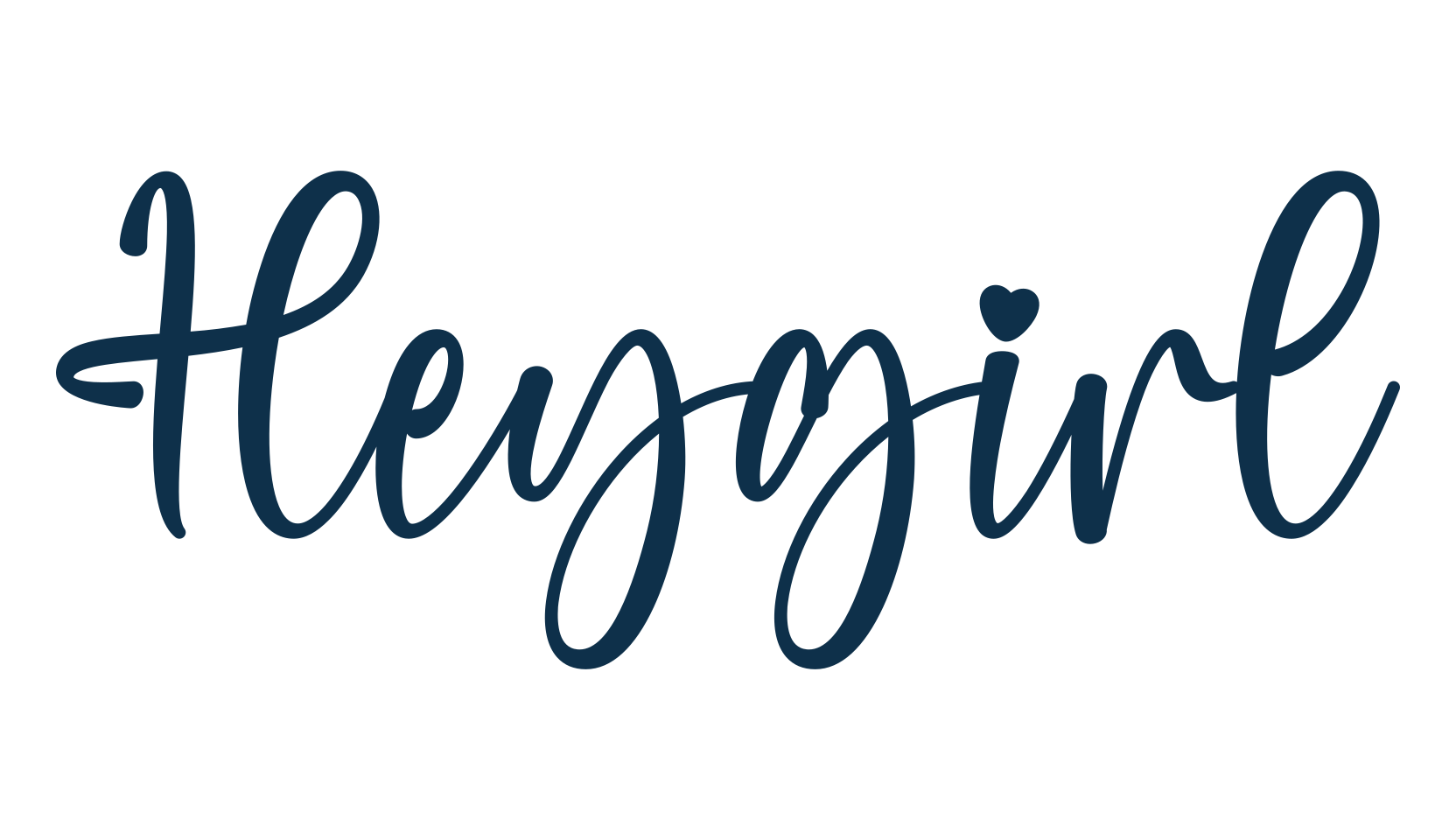 Heygirl, fancy decorative font preview