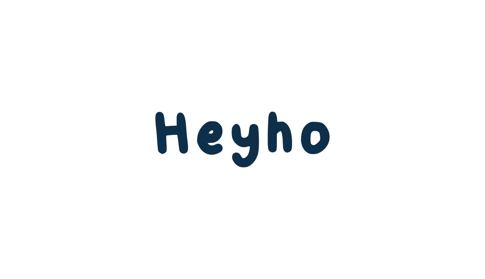 Heyho, script handwritten fancy decorative calligraphy font preview