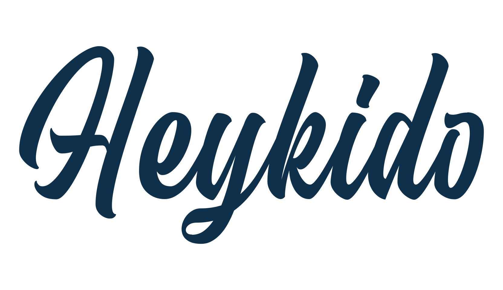 Heykido, script calligraphy fancy decorative font preview