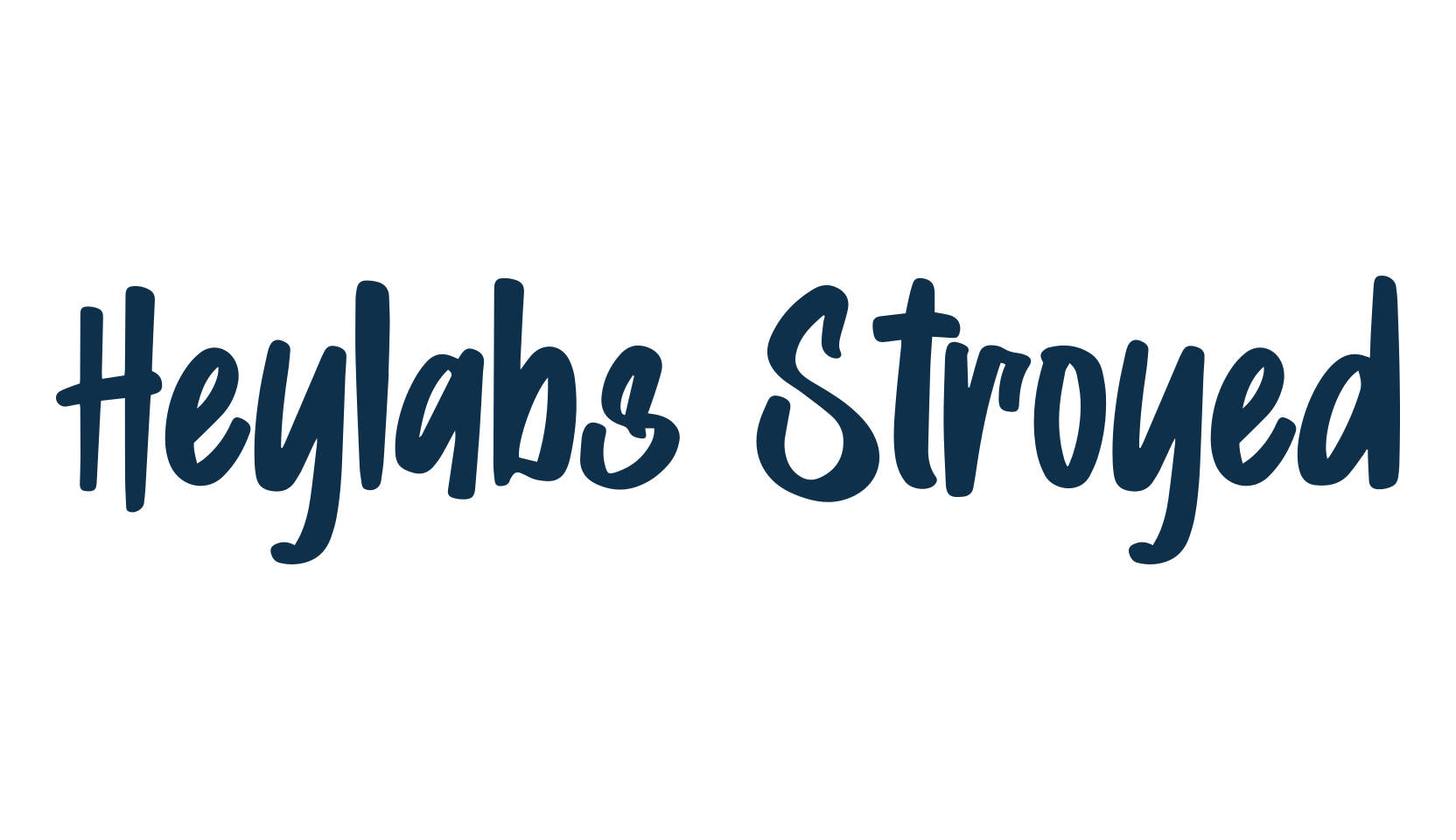 Heylabs Stroyed, script graffiti fancy decorative calligraphy font preview