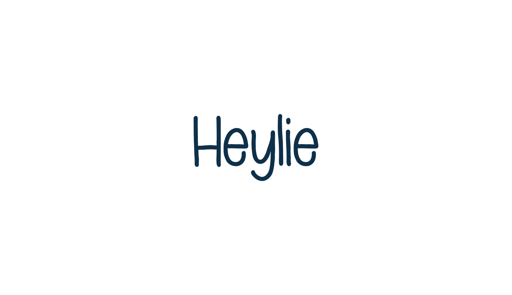 Heylie, script handwritten fancy decorative calligraphy font preview