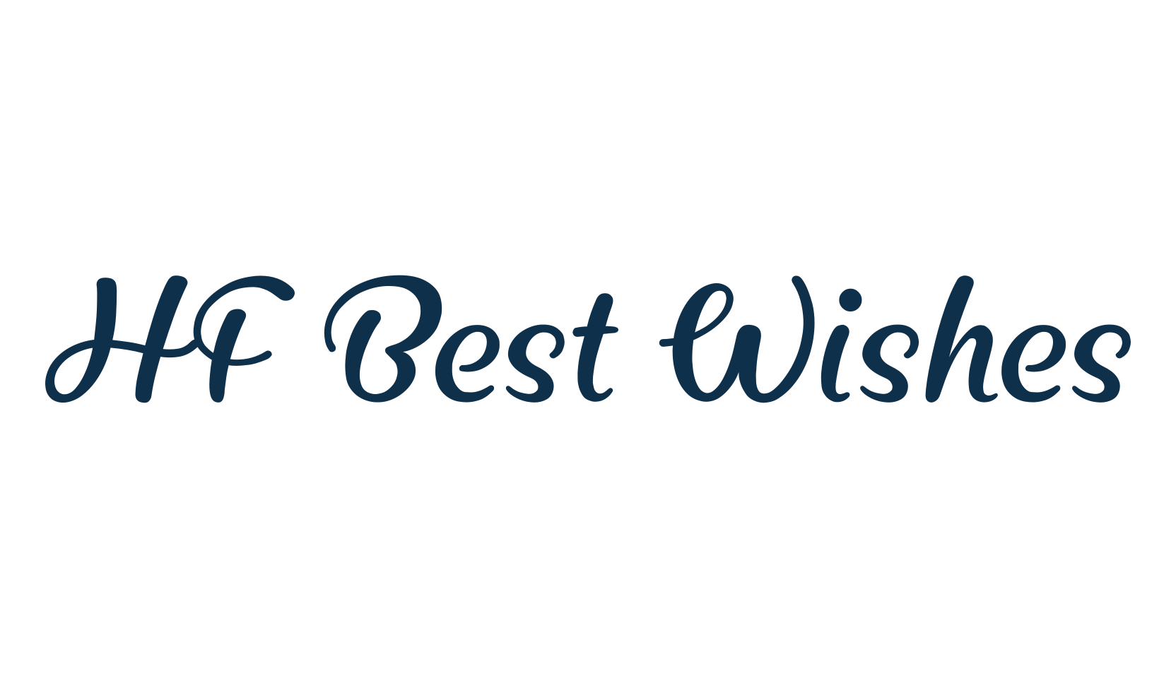 HF Best Wishes, fancy various decorative script calligraphy font preview