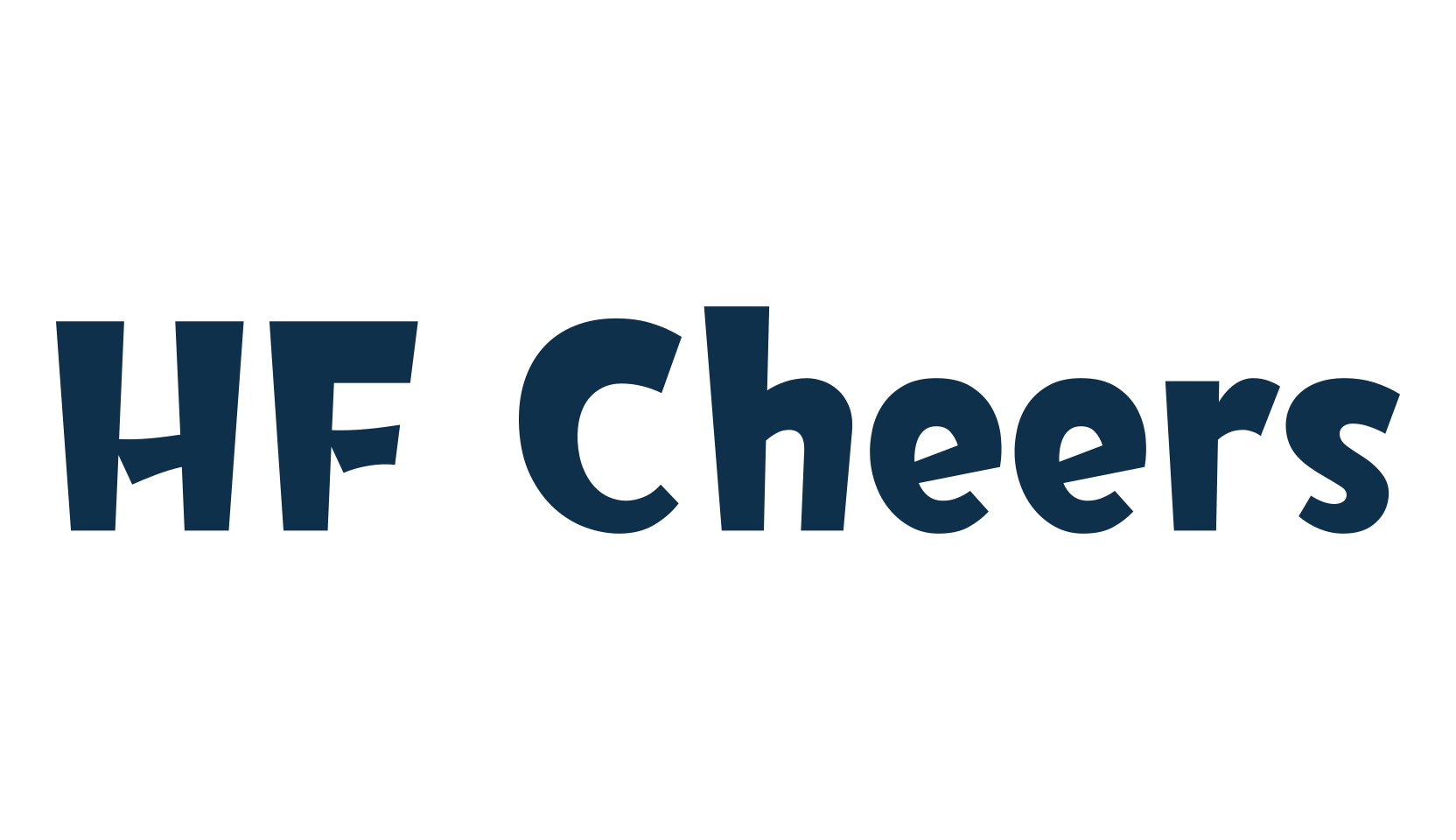 HF Cheers, fancy cartoon decorative font preview