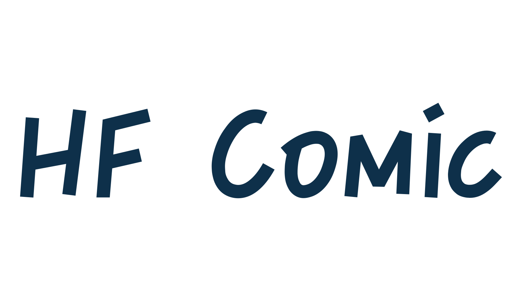 HF Comic, cartoon font preview