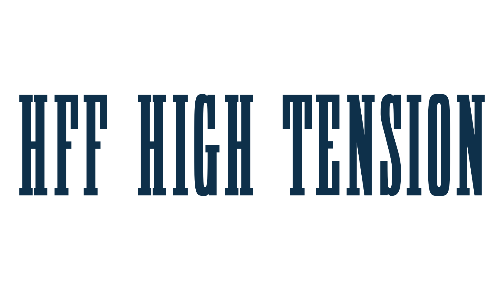 HFF High Tension, retro font preview