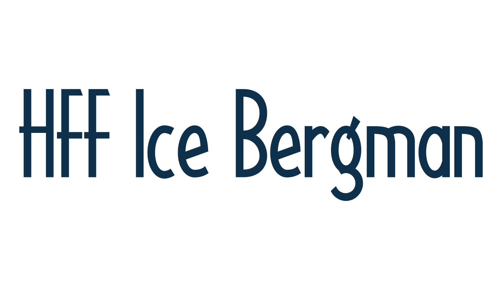 HFF Ice Bergman, retro font preview
