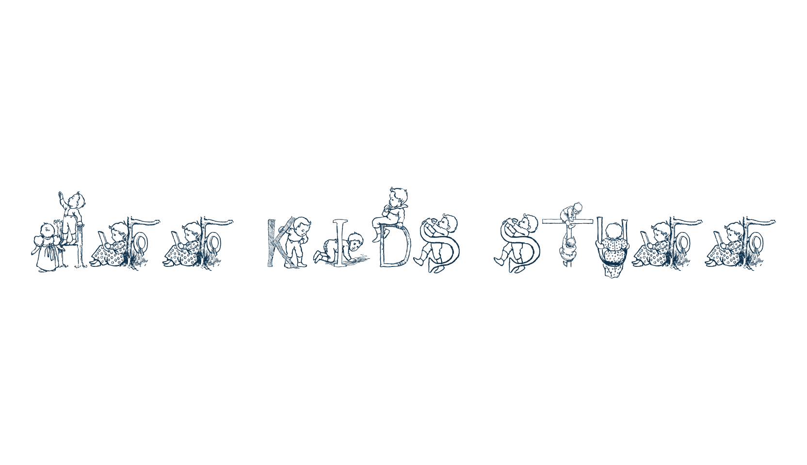HFF Kids Stuff, display market font preview