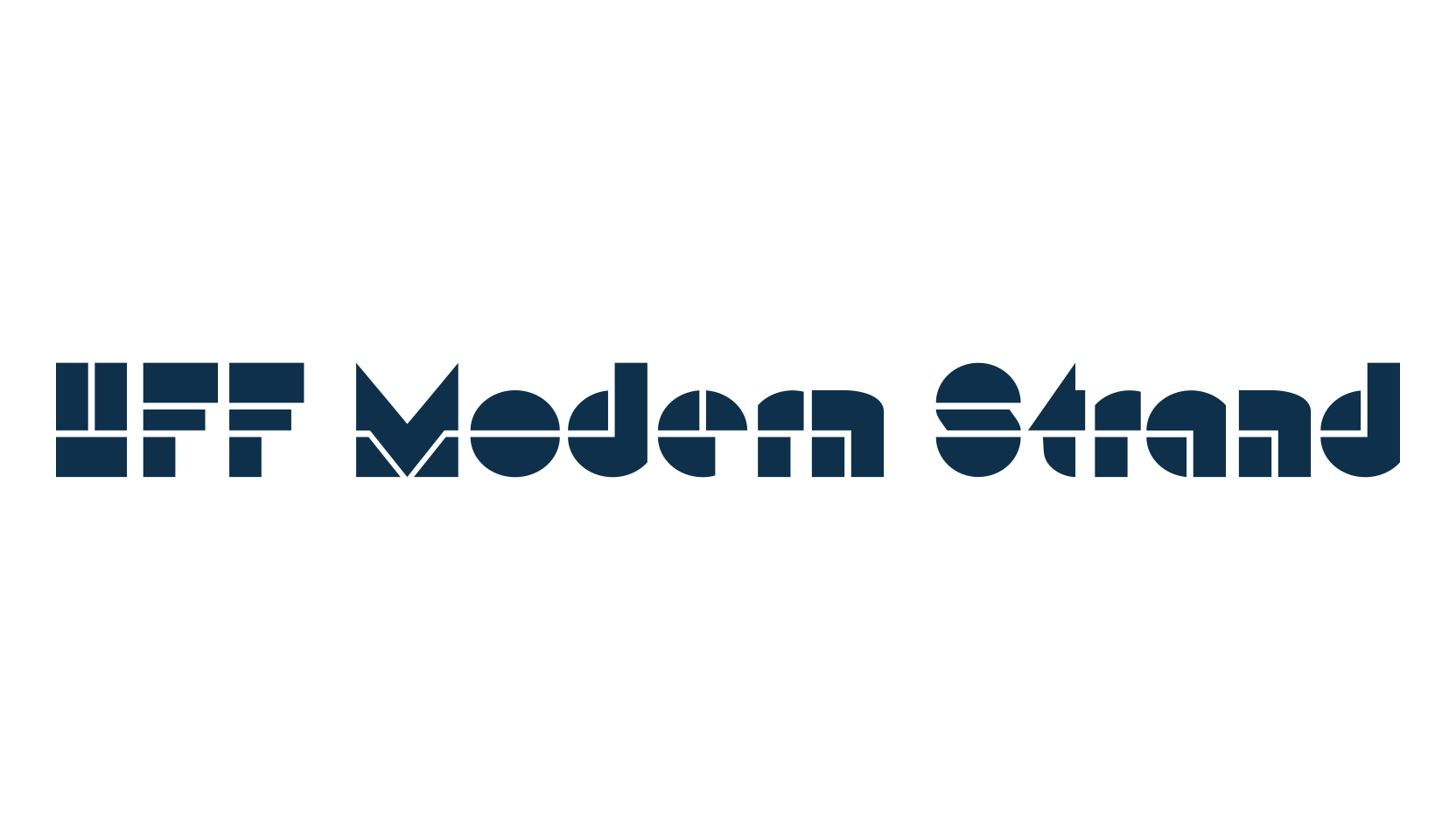 HFF Modern Strand, retro font preview