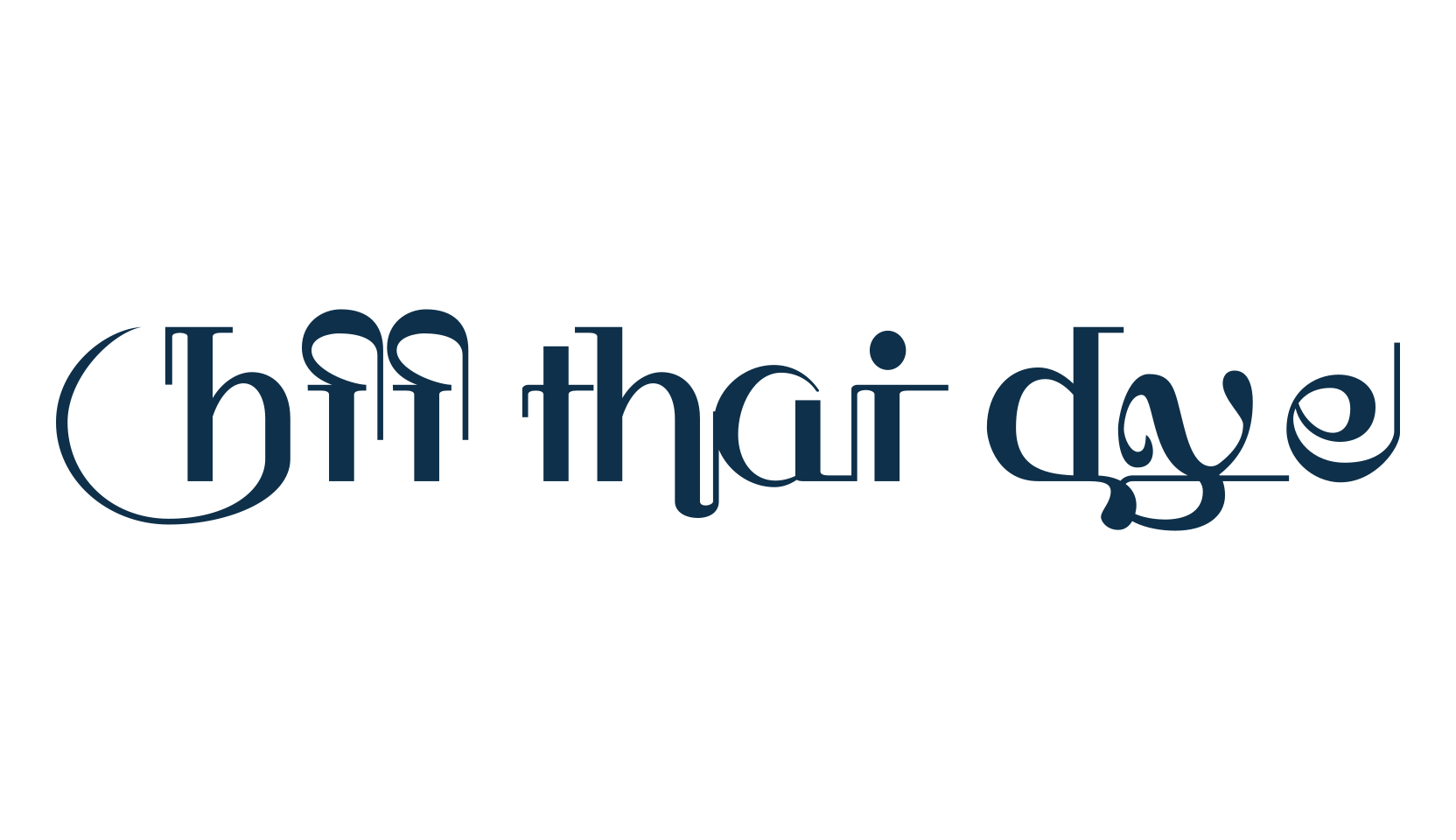 HFF Thai Dye, fancy various foreign look font preview
