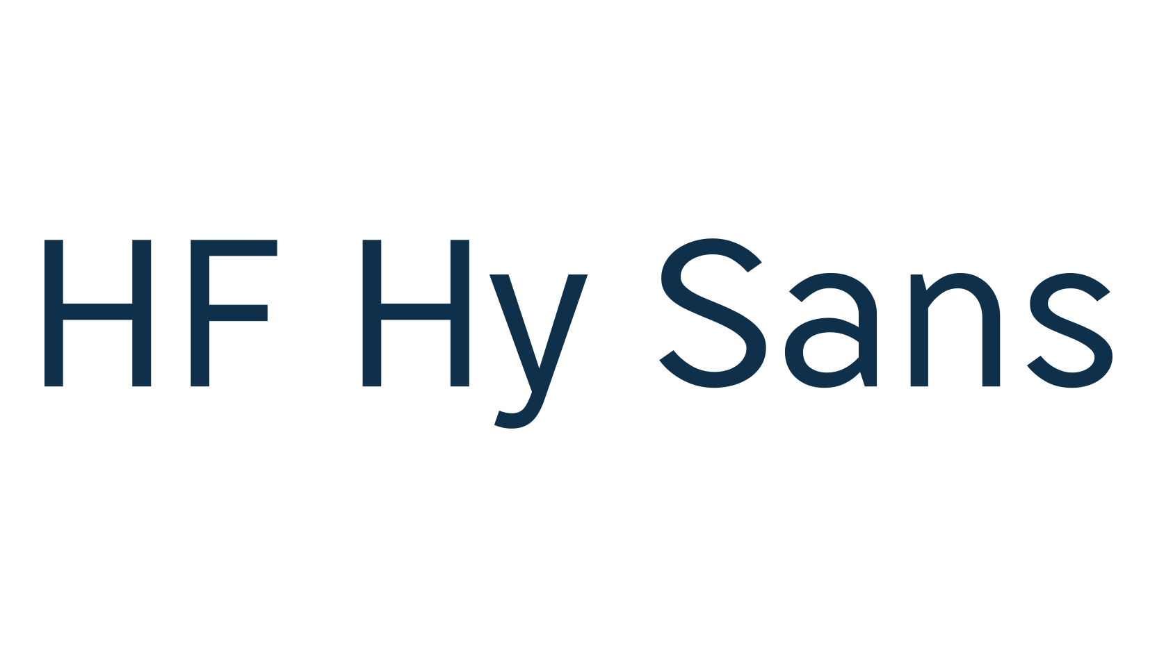 HF Hy Sans, sans serif font preview