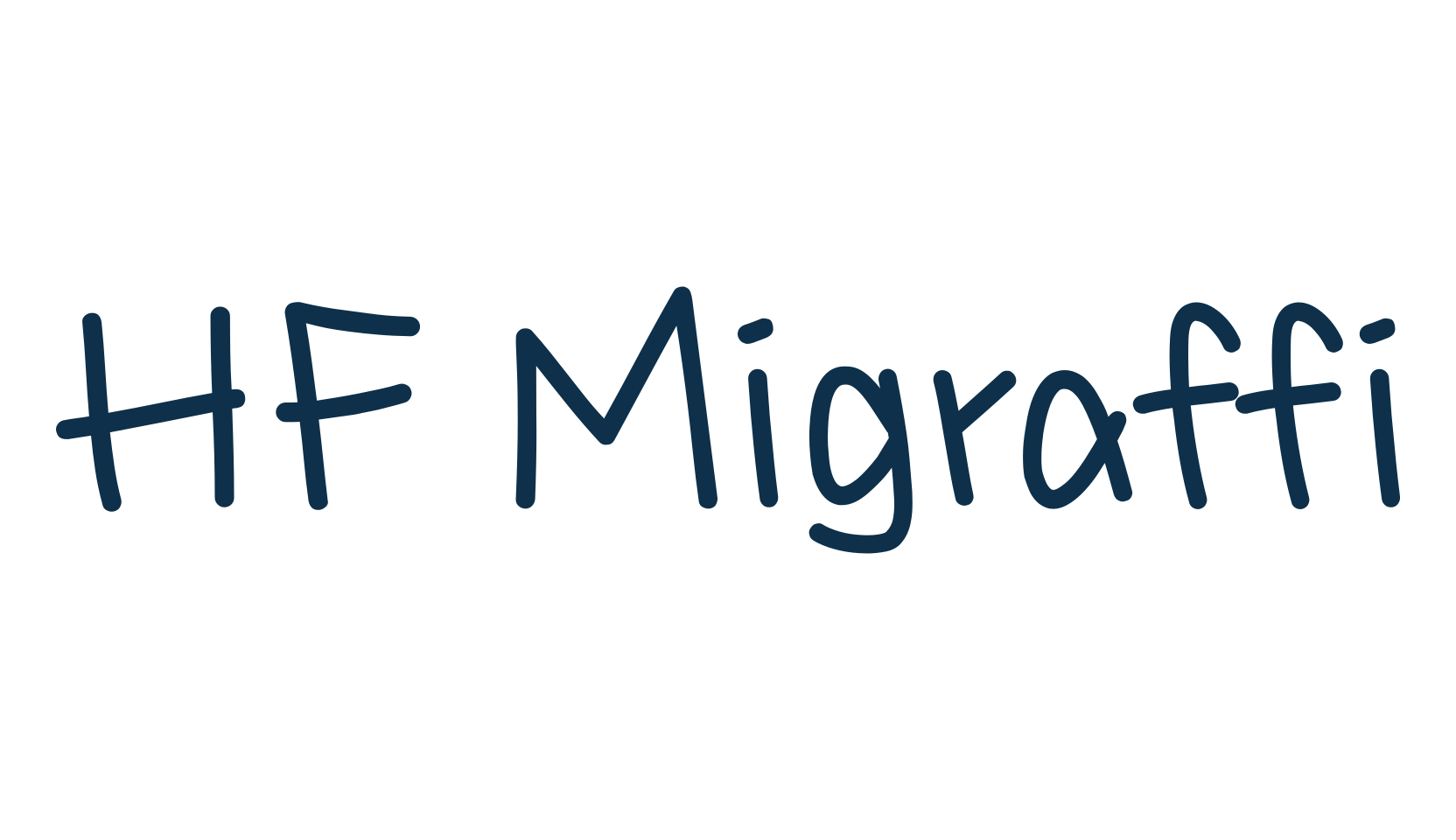 HF Migraffi, cartoon font preview