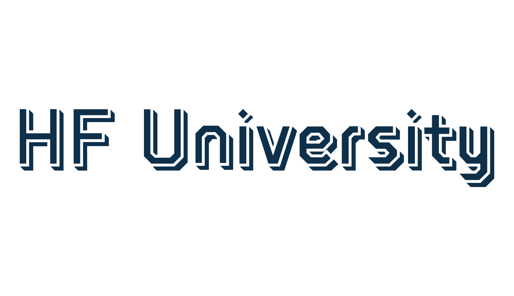 HF University, old school font preview