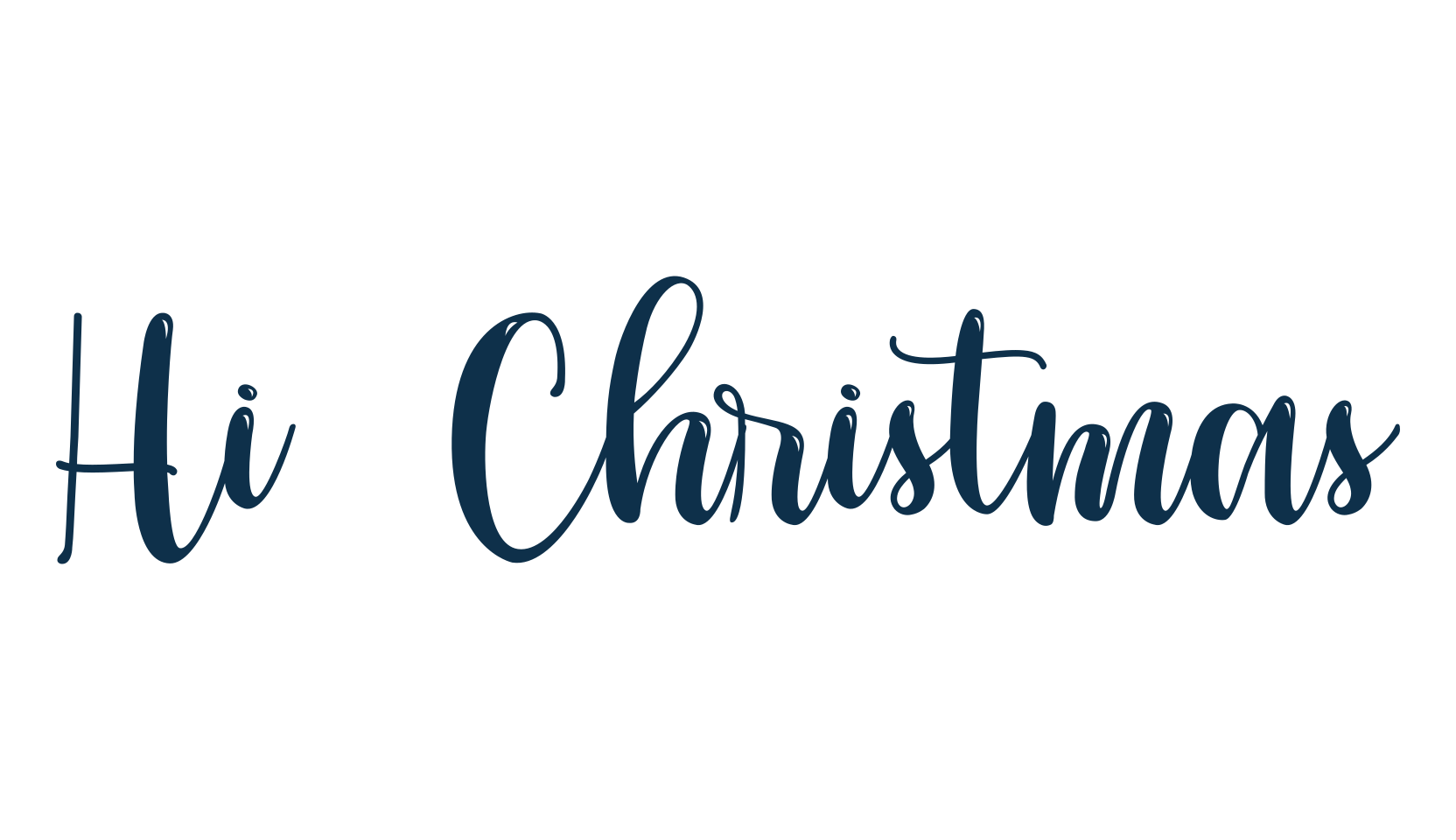 Hi Christmas (hi-christmas), fancy decorative font preview