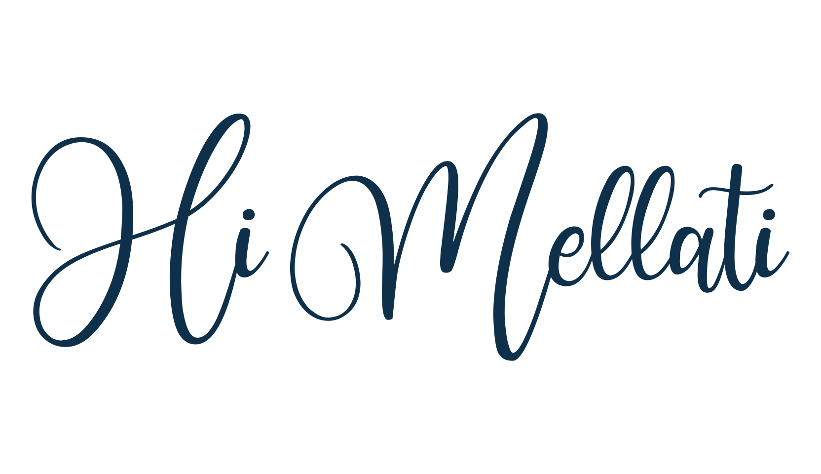 Hi Mellati, script calligraphy fancy decorative font preview