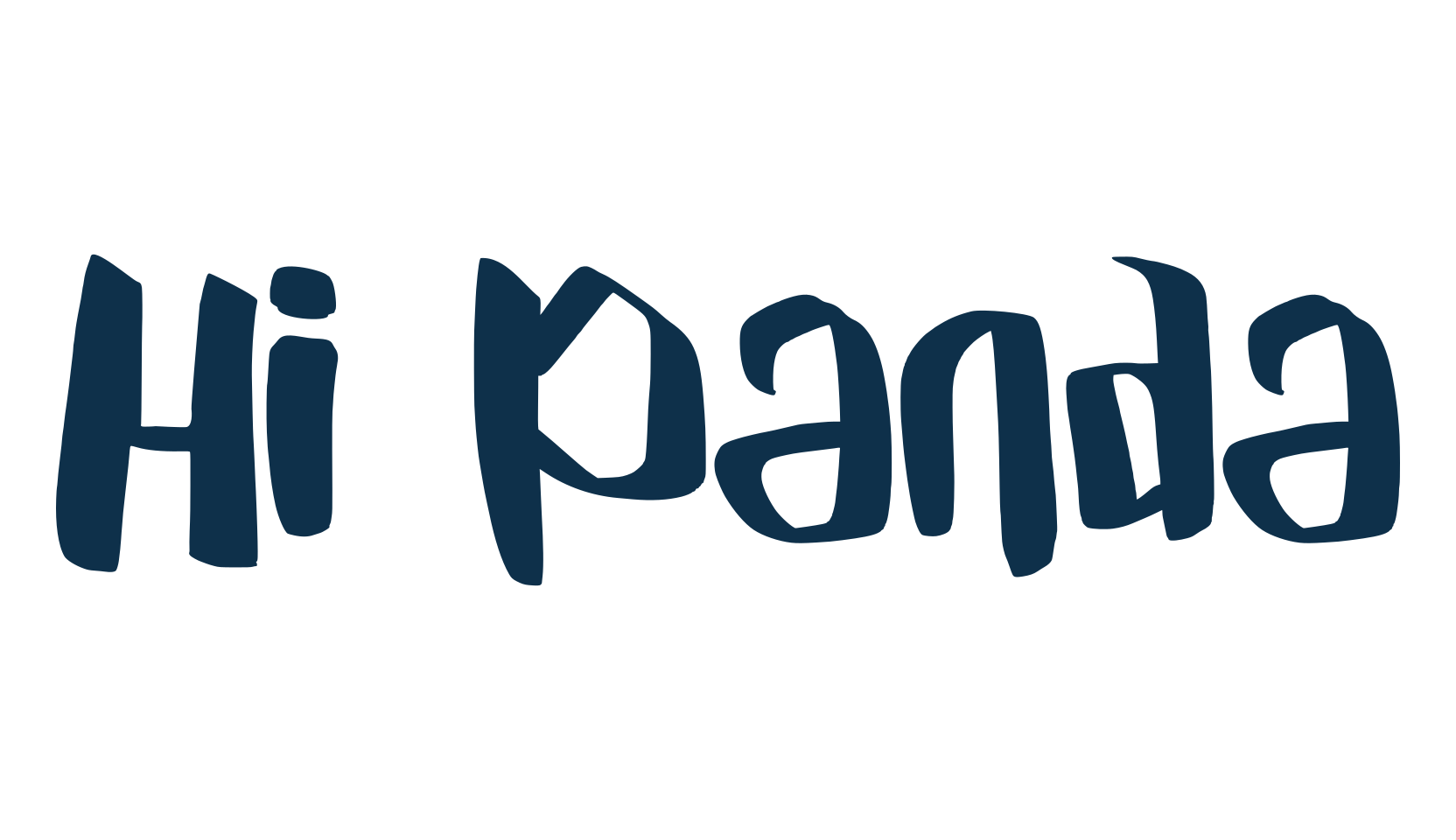 Hi Panda, handwriting font preview