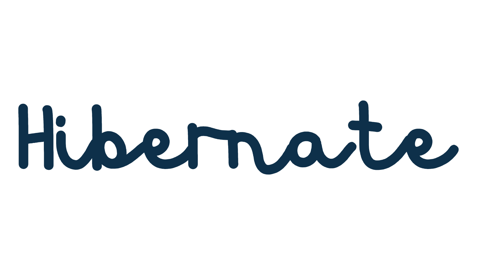 Hibernate, handwriting font preview