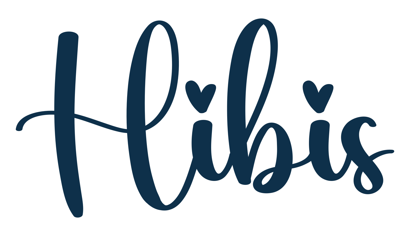 Hibis, calligraphy font preview