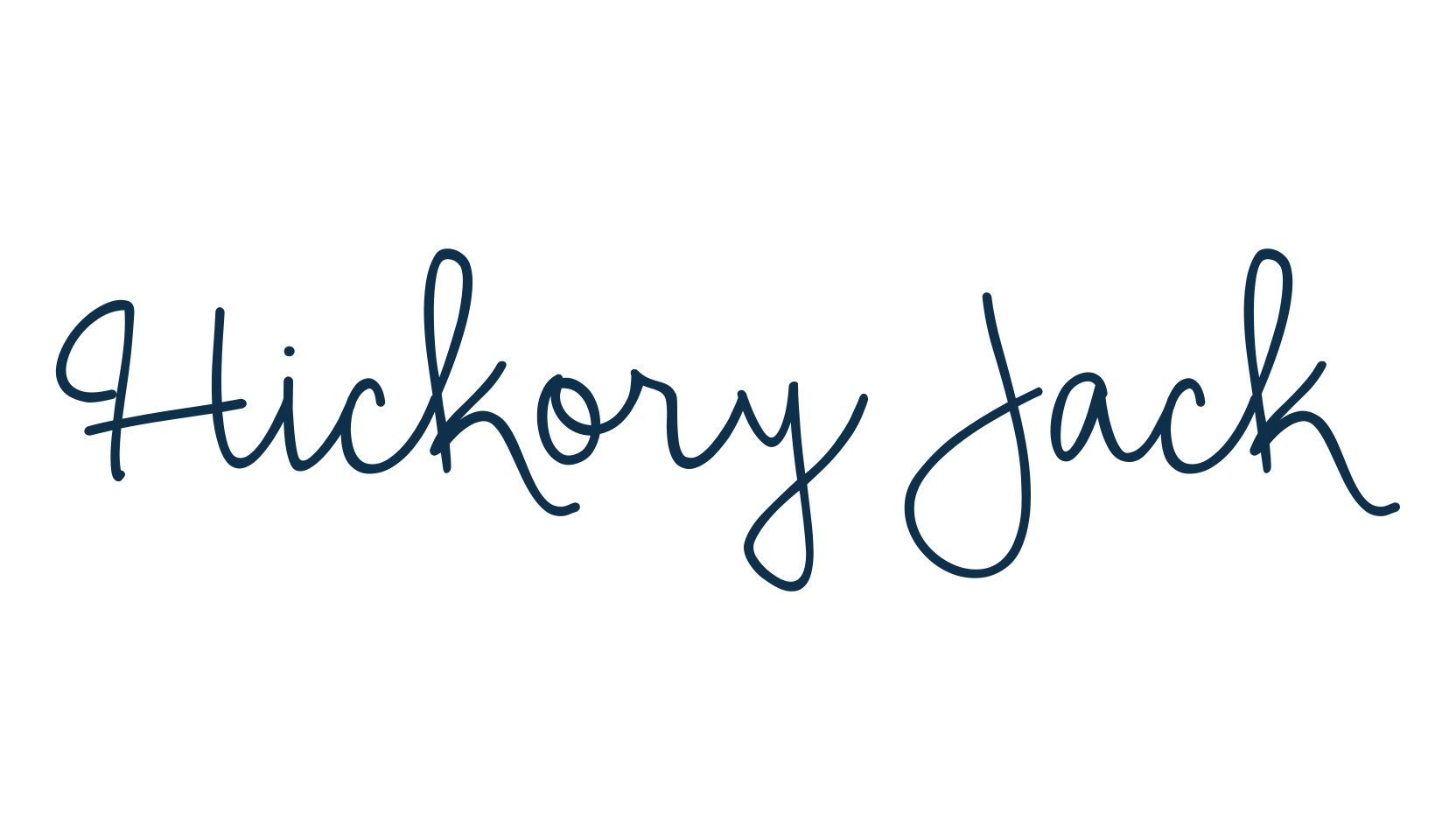 Hickory Jack, script handwritten fancy decorative calligraphy font preview