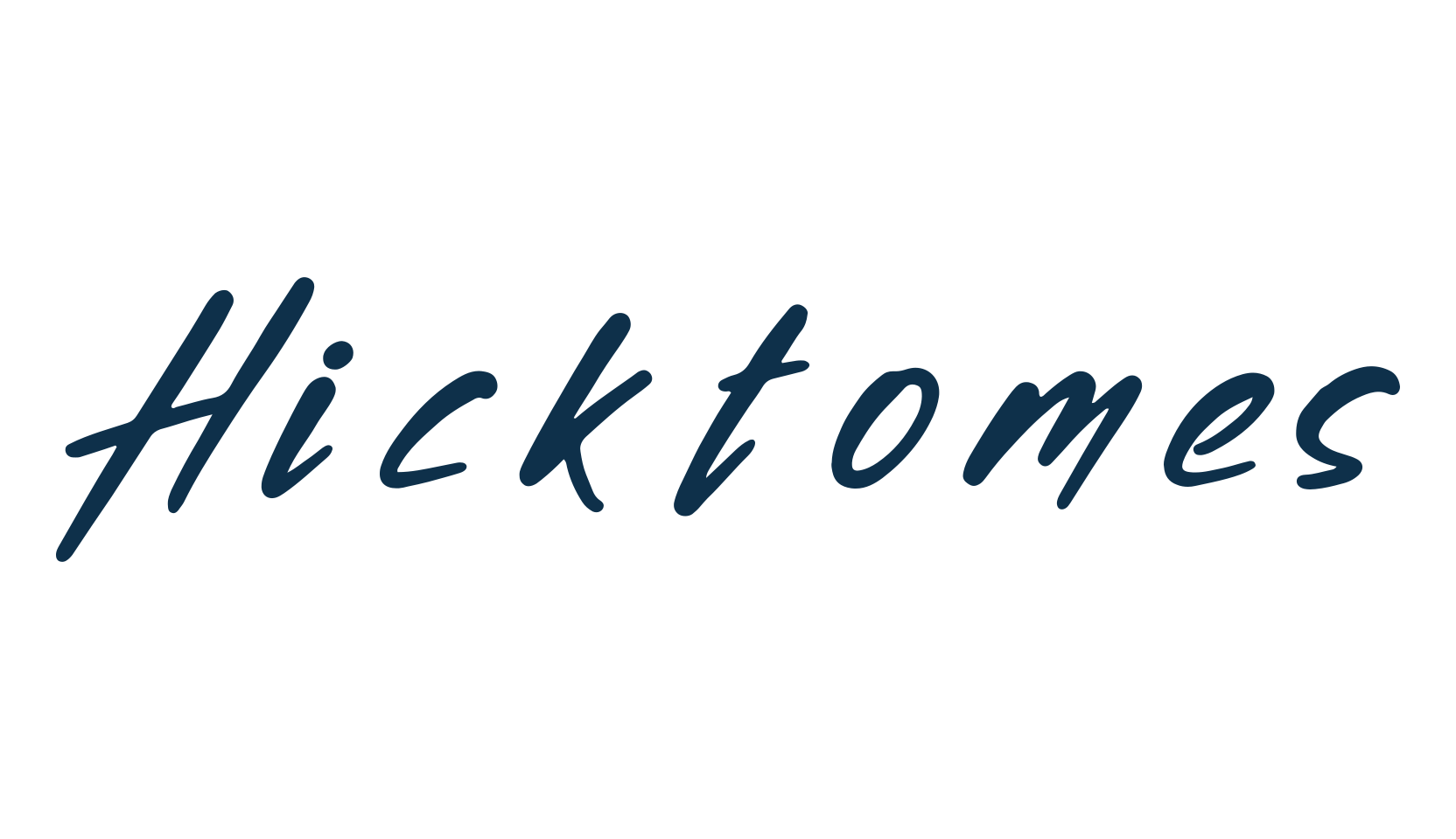 Hicktomes, handwriting font preview