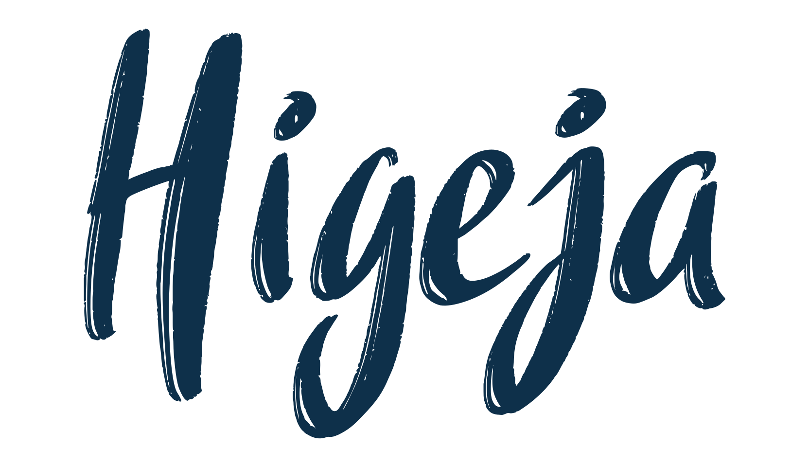 Higeja, brush font preview