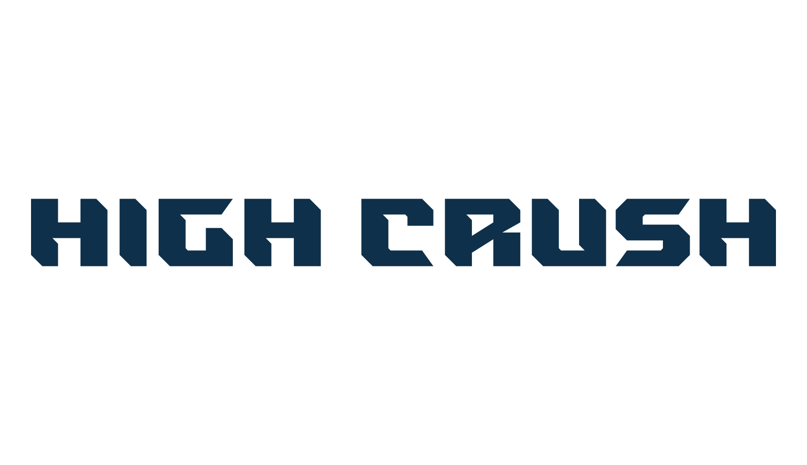 High Crush, techno sci-fi font preview