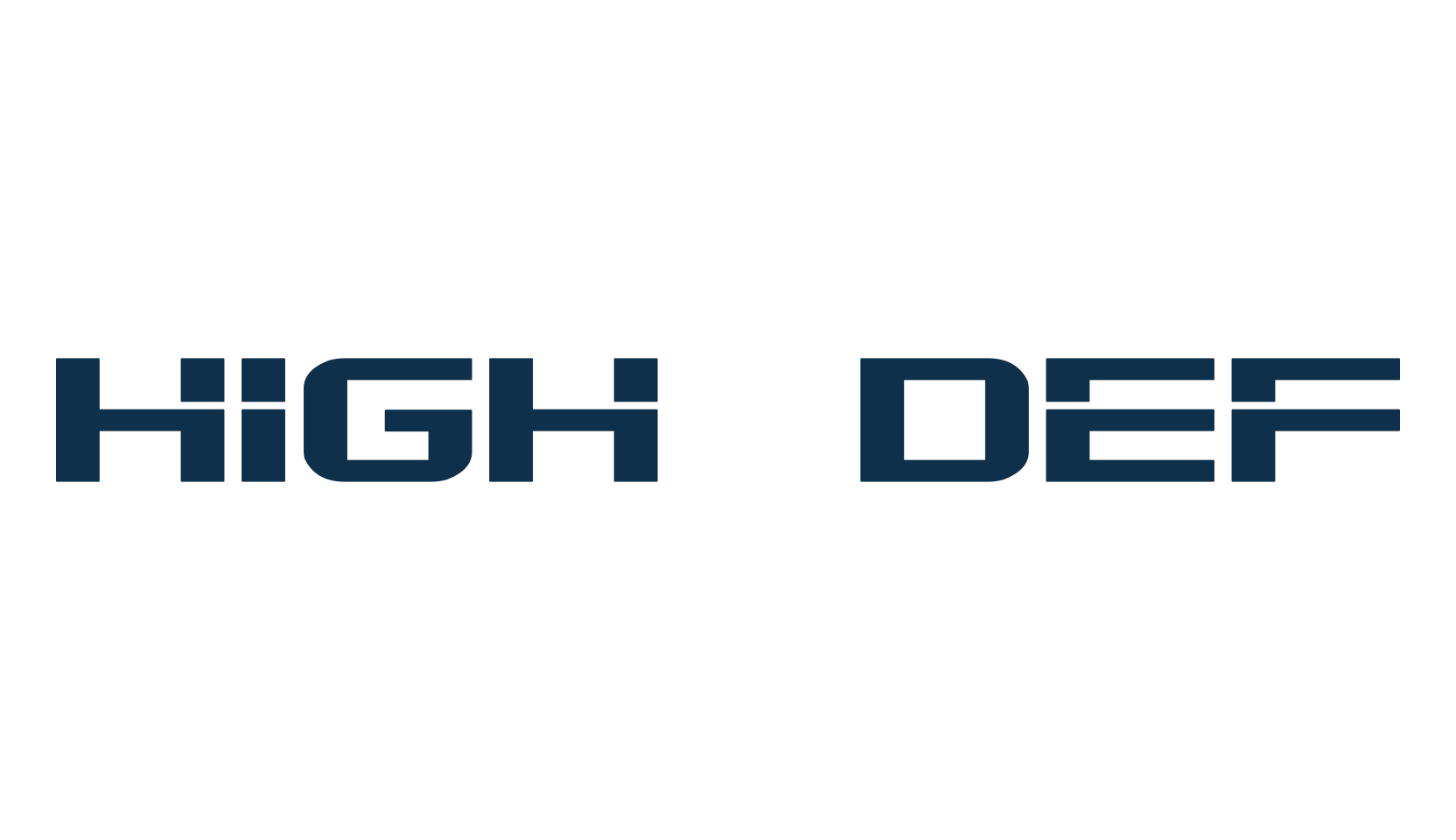 High Def, various font preview