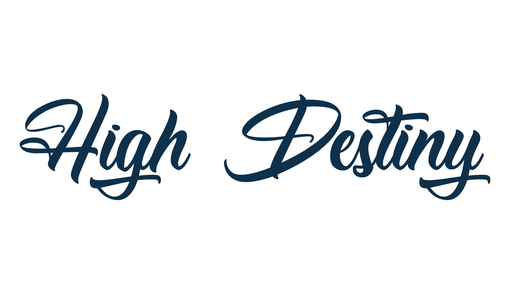 High Destiny, brush font preview