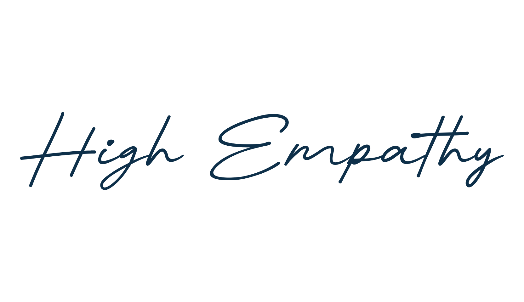 High Empathy, script handwritten fancy decorative calligraphy font preview