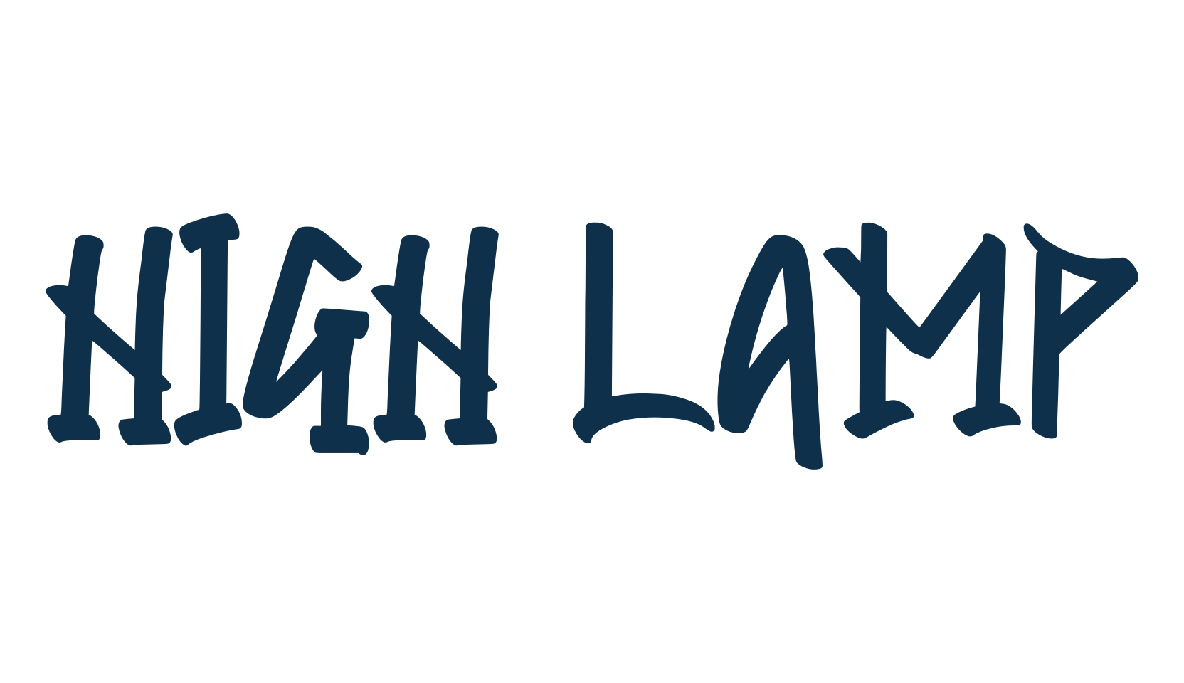 High Lamp, graffiti font preview