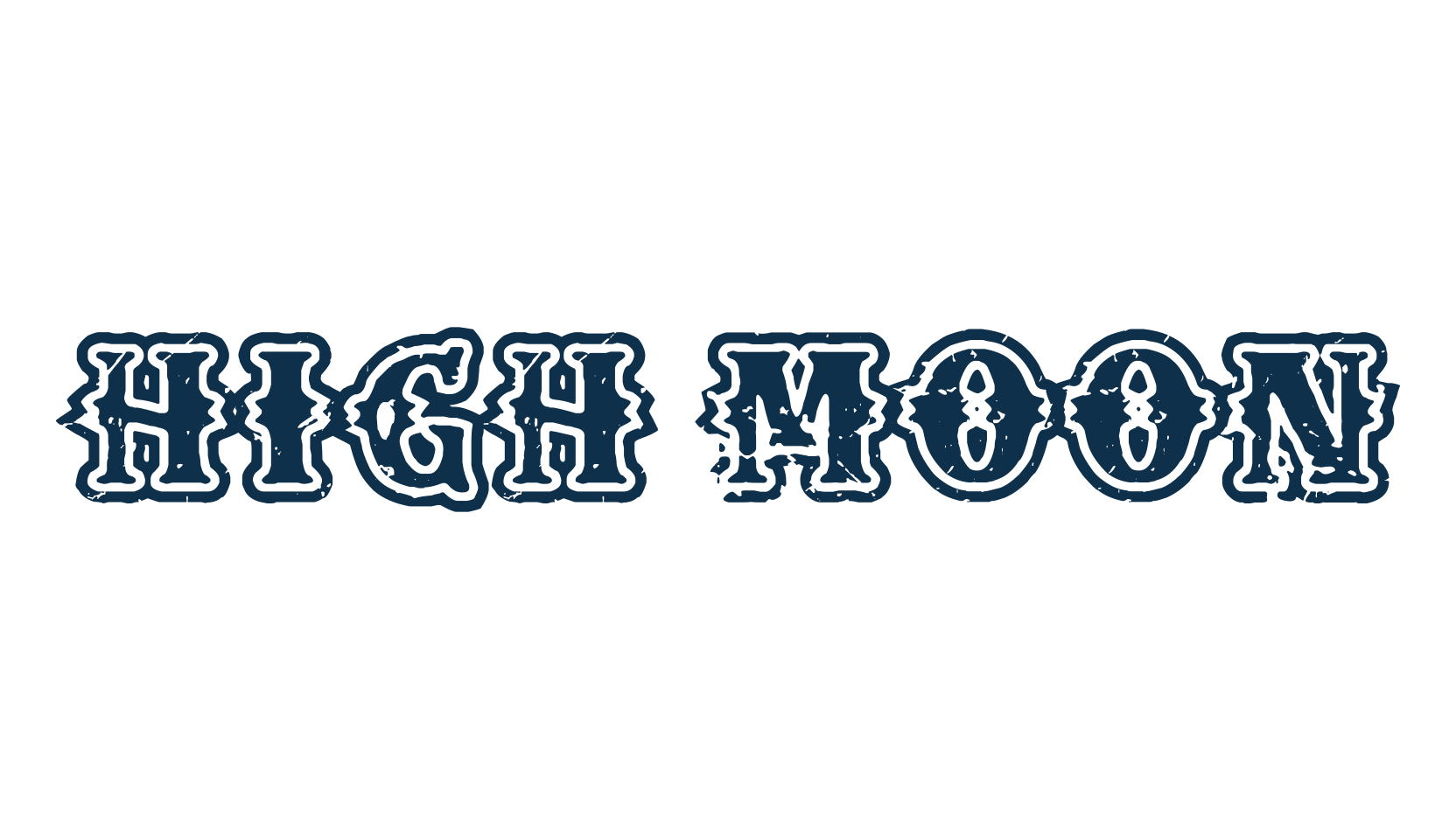 High Moon, western font preview