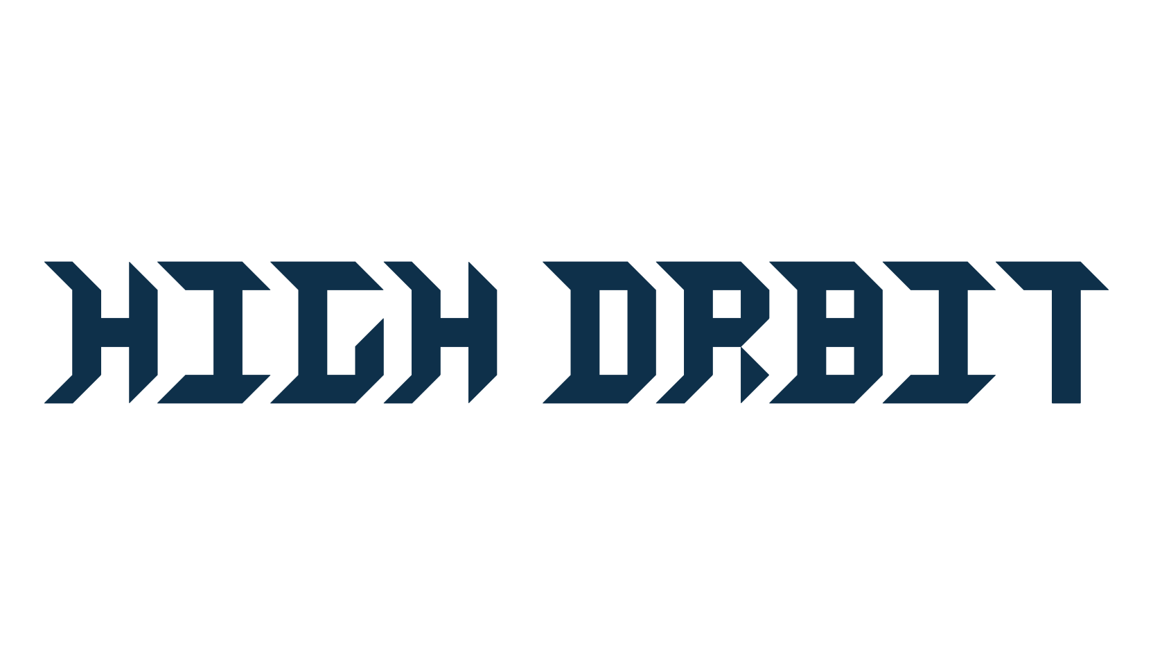 High Orbit, fancy various techno sci-fi font preview
