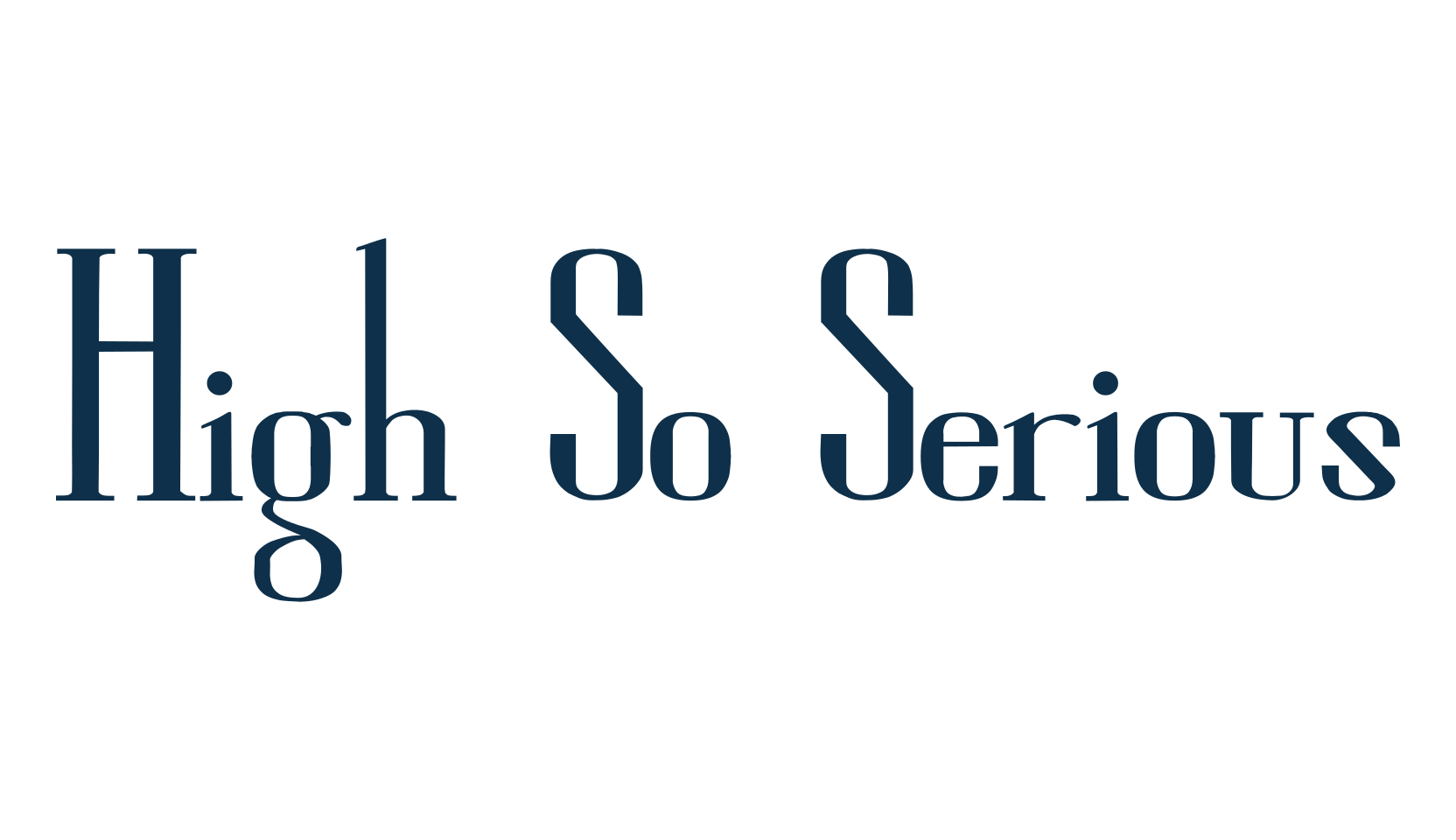 High So Serious, basic serif font preview